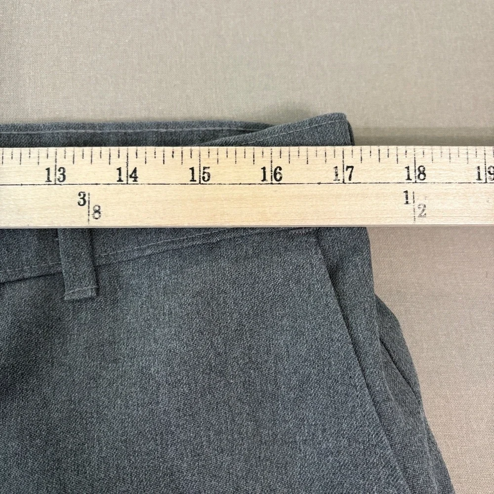 Vintage Levi's Action Slacks Dress Pants Mens 34X30 Gray Trousers Flat Business